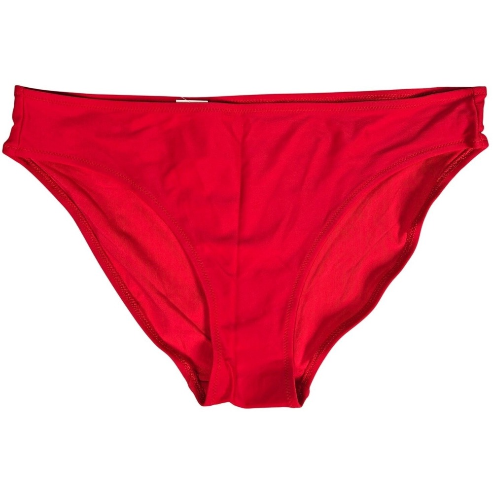 Aerie Womens Red Full Coverage Bikini Bottom‎ Swimsuit Size Medium NWT